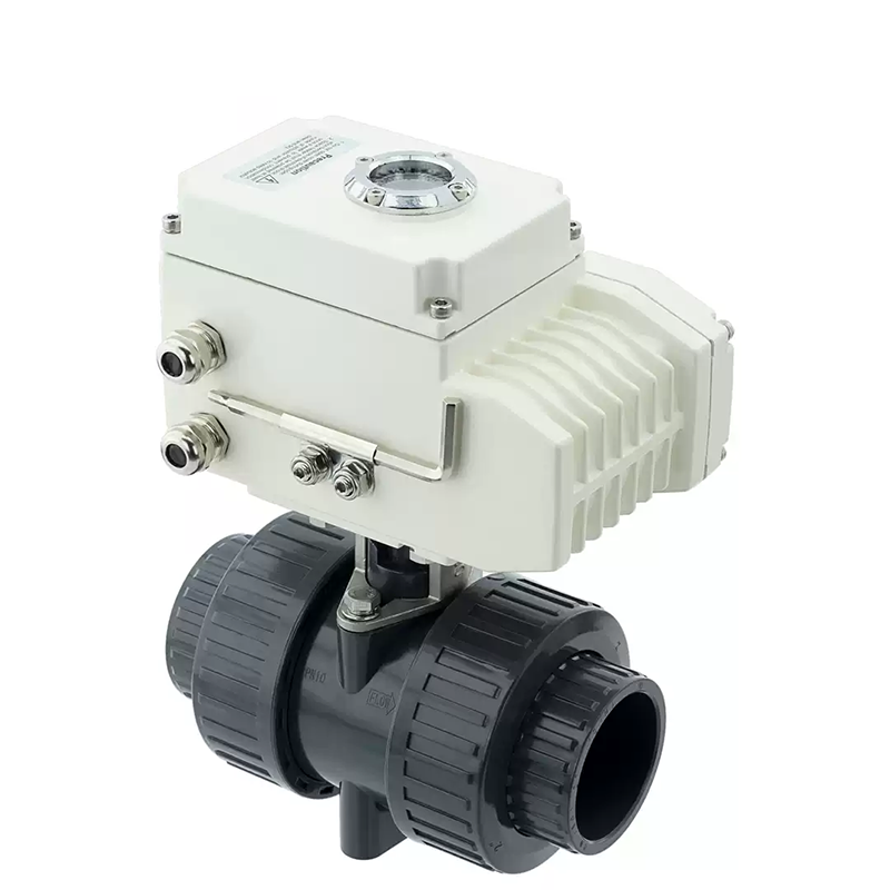 Electric PVDF plastic ball valve